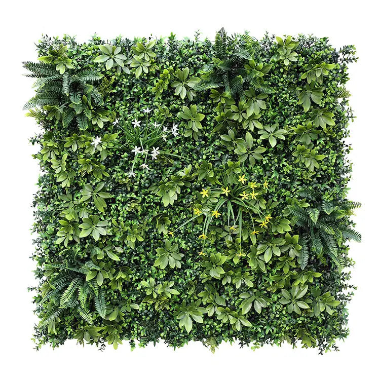 YES4HOMES 5 SQM Artificial Plant Wall Grass Panels Vertical Garden Foliage Tile Fence 1X1M Green - Home & Garden >