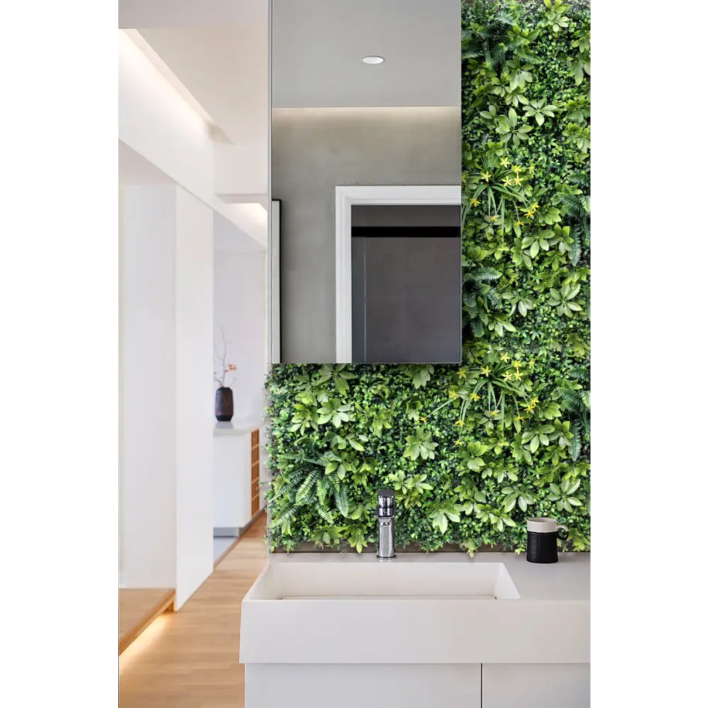 YES4HOMES 5 SQM Artificial Plant Wall Grass Panels Vertical Garden Foliage Tile Fence 1X1M Green - Home & Garden >