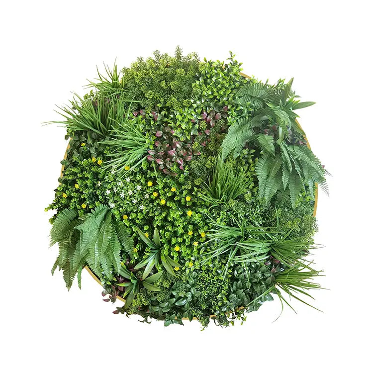 YES4HOMES Artificial Green Wall Plant Garden Flower Panel Disc Art 100cm Grassy UV Resistant-Wonderland - Home & Garden