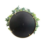 YES4HOMES Artificial Green Wall Plant Garden Panel Daffodil Smile Disc Art 50cm Grassy UV Resistant Frame - Home &