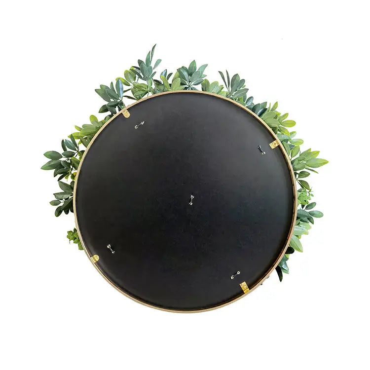YES4HOMES Artificial Green Wall Plant Garden Panel Daffodil Smile Disc Art 50cm Grassy UV Resistant Frame - Home &