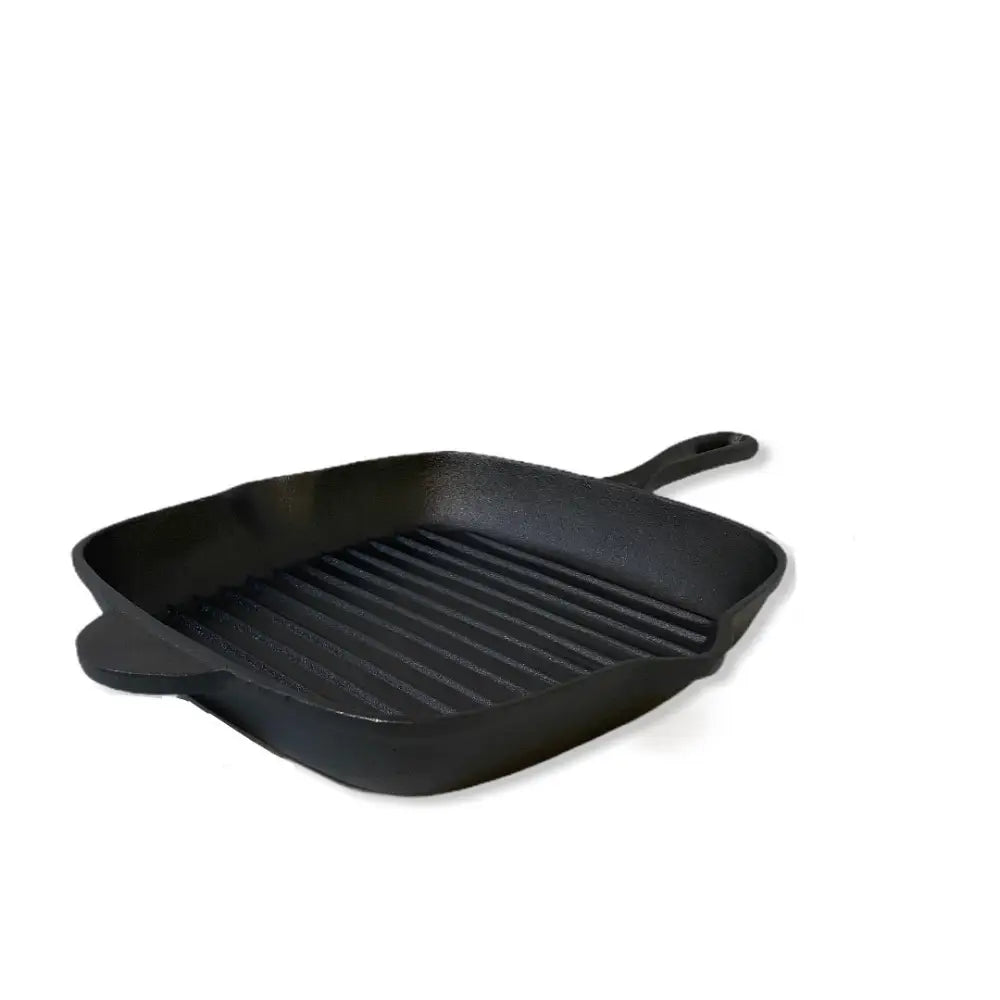 YES4HOMES Cast Iron Barbecue Skillet Fry Griddle Pan Pre-Seasoned Oven Safe Grill Frypan - Home & Garden > Kitchenware