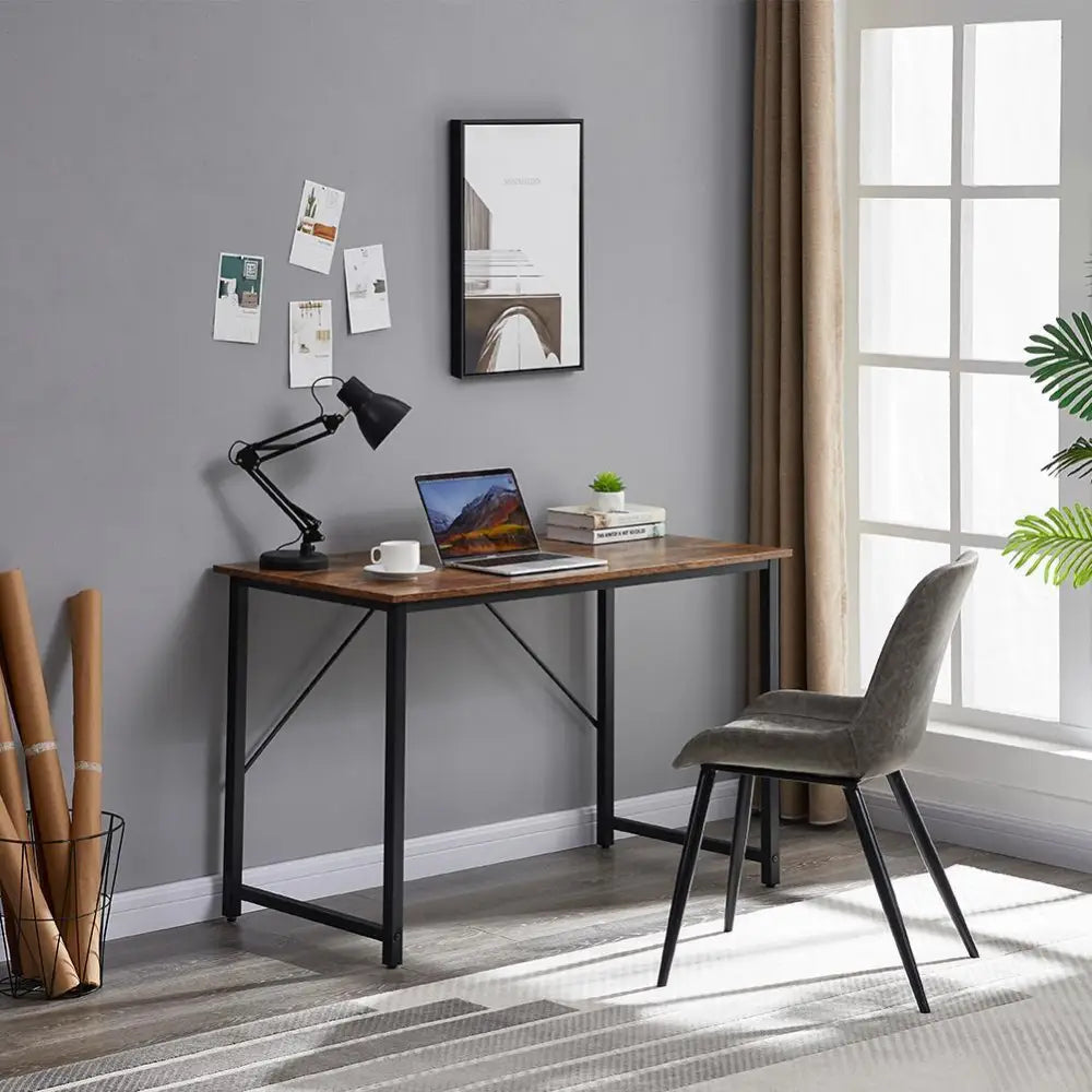 YES4HOMES Computer Desk Sturdy Home Office Desk for Laptop Modern Simple Style Writing Table Multipurpose Workstation
