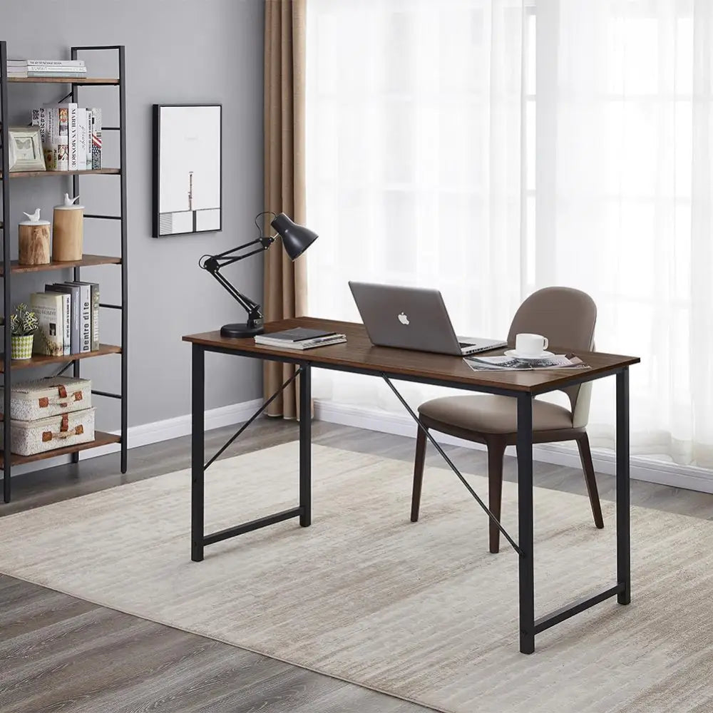 YES4HOMES Computer Desk Sturdy Home Office Desk for Laptop Modern Simple Style Writing Table Multipurpose Workstation
