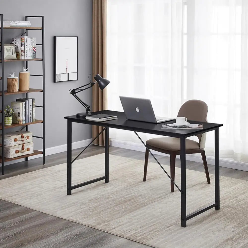 YES4HOMES Computer Desk Sturdy Home Office Gaming Desk for Laptop Modern Simple Style Writing Table Multipurpose