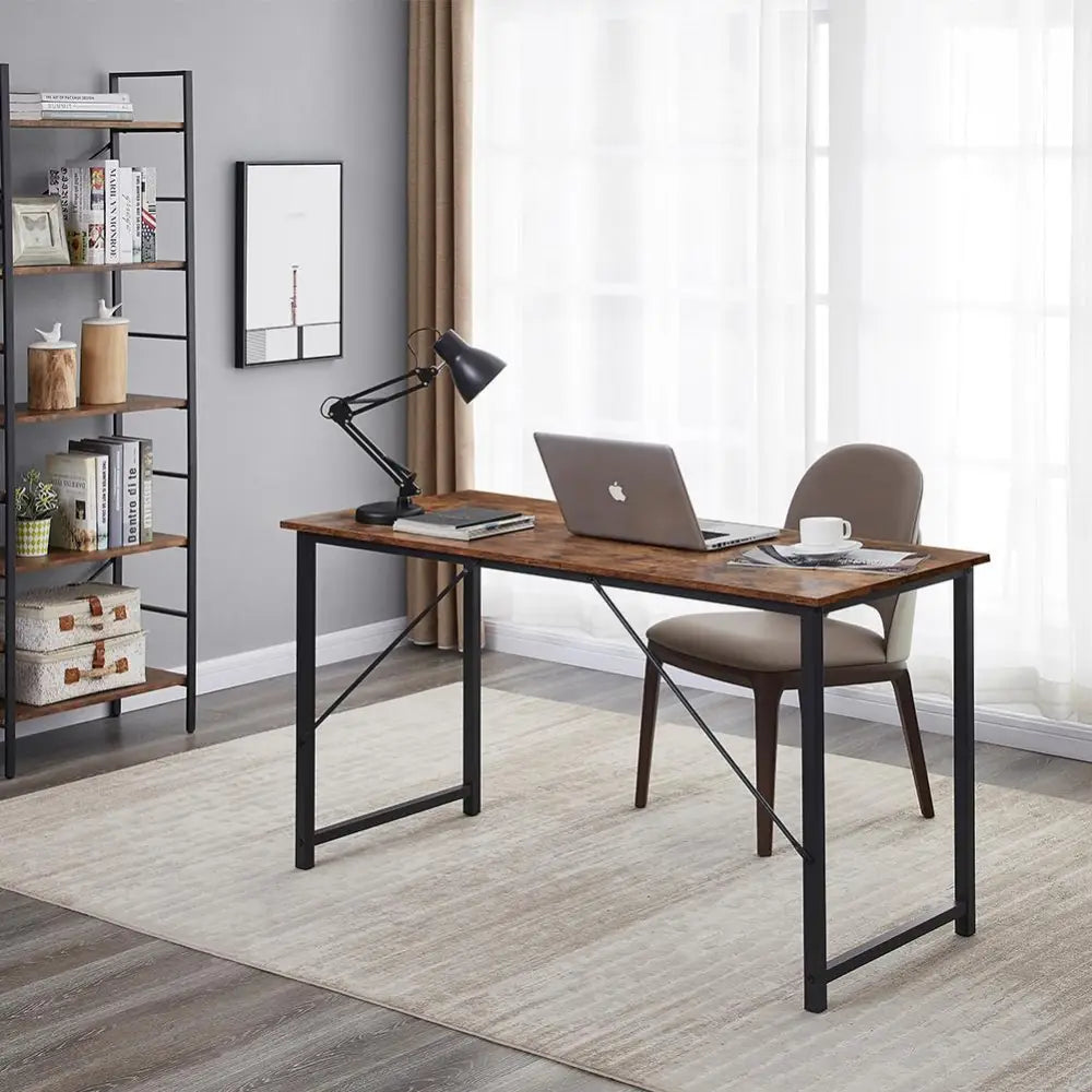 YES4HOMES Computer Desk Sturdy Home Office Gaming Desk for Laptop Modern Simple Style Writing Table Multipurpose