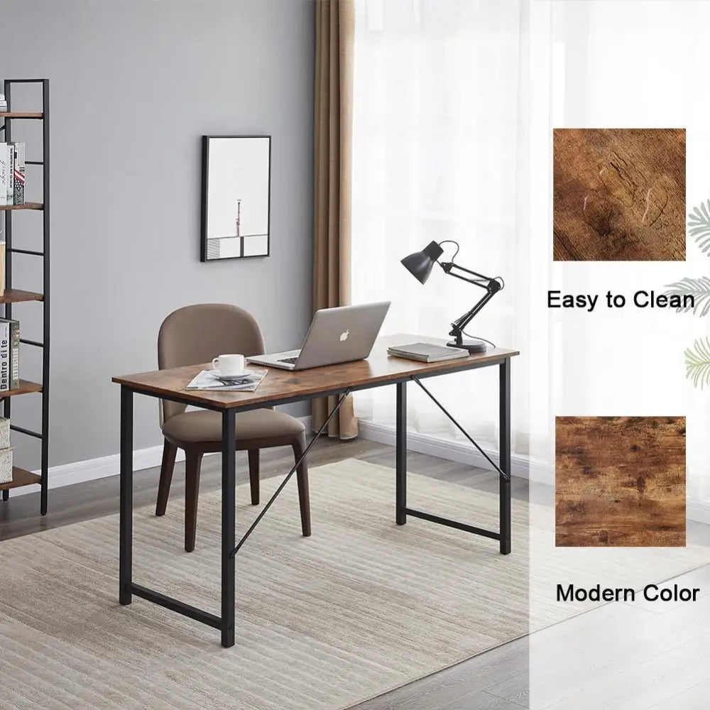 YES4HOMES Computer Desk Sturdy Home Office Gaming Desk for Laptop Modern Simple Style Writing Table Multipurpose