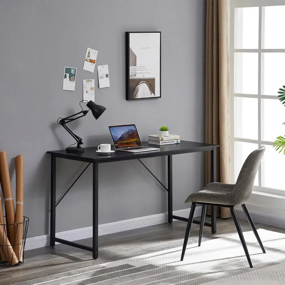 YES4HOMES Computer Desk Sturdy Home Office Gaming Desk for Laptop Modern Simple Style Writing Table Multipurpose