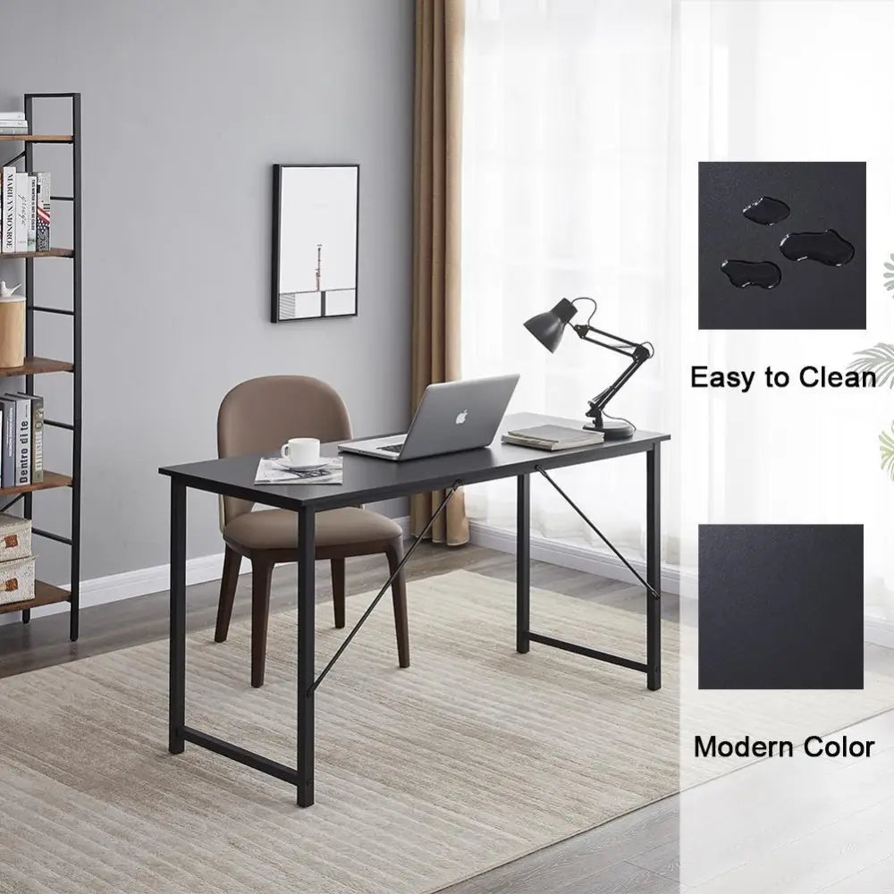 YES4HOMES Computer Desk Sturdy Home Office Gaming Desk for Laptop Modern Simple Style Writing Table Multipurpose