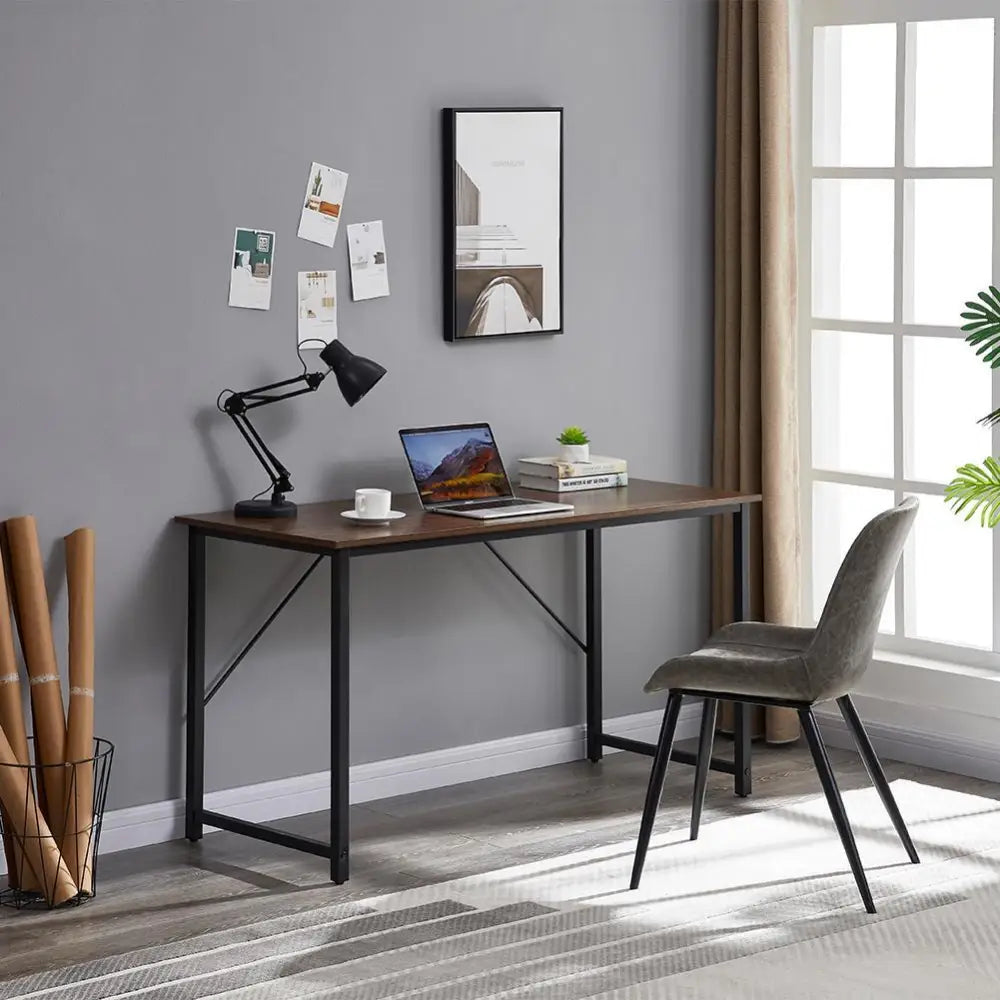 YES4HOMES Computer Desk Sturdy Home Office Gaming Desk for Laptop Modern Simple Style Writing Table Multipurpose