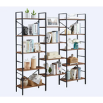 YES4HOMES Industrial Vintage Shelf Bookshelf Wood and Metal Bookcase Furniture for Home & Office - Furniture > Office