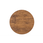 YES4HOMES Vintage Round Coffee Tables Set of 2 Side Tables Robust Steel Frame for Living Room Bedroom Rustic Brown
