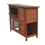 YES4PETS 120cm XL Double Storey Rabbit Hutch Guinea Pig Cage Ferret cage Cat W Pull Out Tray - Pet Care > Coops &