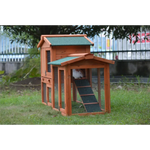 YES4PETS 146cm Rabbit Hutch Metal Run Wooden Cage Guinea Pig Cage House - Pet Care > Coops & Hutches > Small Animal