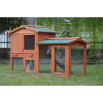YES4PETS 146cm Rabbit Hutch Metal Run Wooden Cage Guinea Pig Cage House - Pet Care > Coops & Hutches > Small Animal