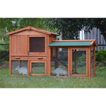 YES4PETS 146cm Rabbit Hutch Metal Run Wooden Cage Guinea Pig Cage House - Pet Care > Coops & Hutches > Small Animal