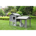 YES4PETS 148cm Rabbit Hutch Quail Run Wooden Cage Guinea Pig Cage House - Pet Care > Coops & Hutches > Small Animal