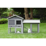 YES4PETS 148cm Rabbit Hutch Quail Run Wooden Cage Guinea Pig Cage House - Pet Care > Coops & Hutches > Small Animal