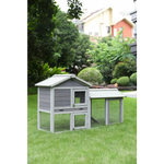 YES4PETS 148cm Rabbit Hutch Quail Run Wooden Cage Guinea Pig Cage House - Pet Care > Coops & Hutches > Small Animal