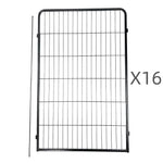 YES4PETS 16 Panel 120 cm Heavy Duty Pet Dog Cat Rabbit Exercise Extension Playpen Puppy Rabbit Fence - Pet Care > Dog