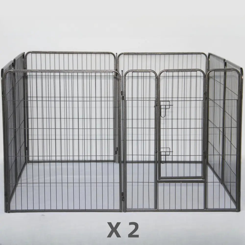 YES4PETS 16 Panels 100 cm Heavy Duty Pet Dog Cat Puppy Rabbit Exercise Playpen Fence - Pet Care > Dog Supplies > Dog