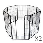 YES4PETS 16 Panels 120 cm Heavy Duty Pet Dog Cat Rabbit Exercise Playpen Puppy Rabbit Fence - Pet Care > Dog Supplies >