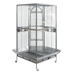 YES4PETS 161 cm XL Corner Bird Cage Pet Parrot Aviary Perch Castor Wheel - Pet Care > Bird > Bird Cages & Stands