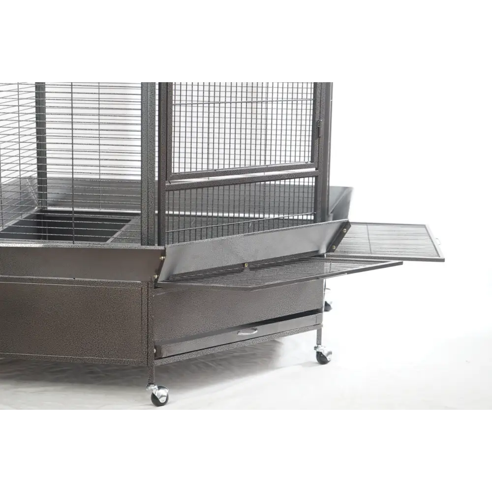 YES4PETS 161 cm XL Corner Bird Cage Pet Parrot Aviary Perch Castor Wheel - Pet Care > Bird > Bird Cages & Stands