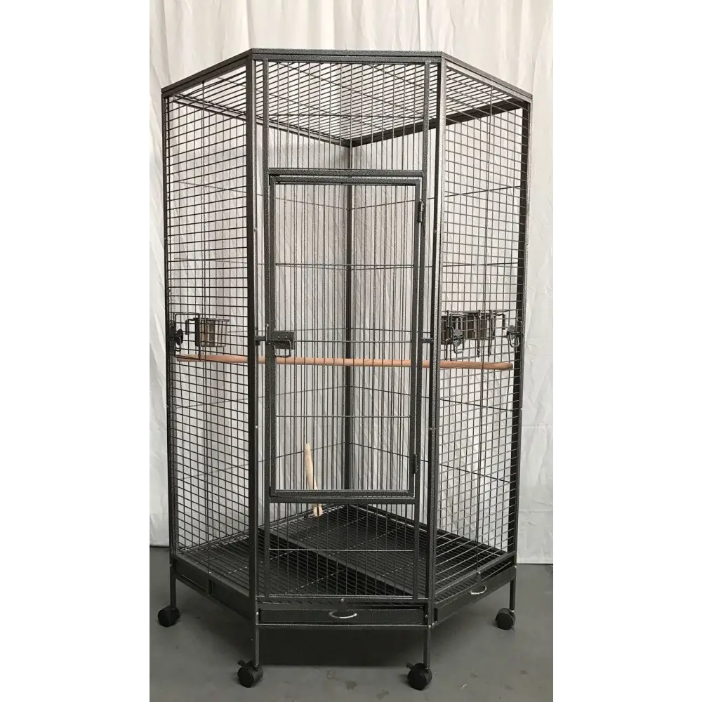 YES4PETS 162cm Large Corner Bird Cage Pet Parrot Aviary Perch Castor Wheel - Pet Care > Bird > Bird Cages & Stands