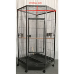 YES4PETS 162cm Large Corner Bird Cage Pet Parrot Aviary Perch Castor Wheel - Pet Care > Bird > Bird Cages & Stands