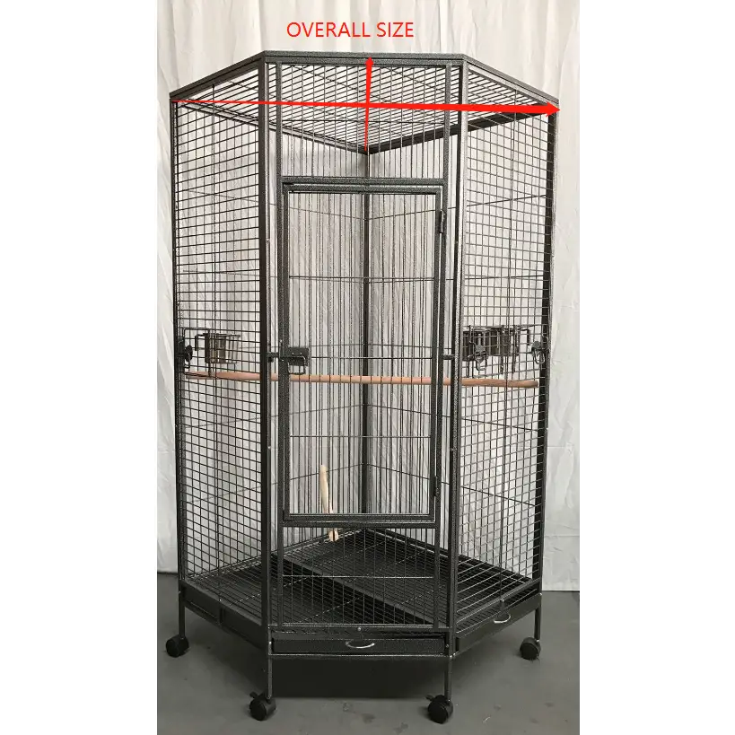 YES4PETS 162cm Large Corner Bird Cage Pet Parrot Aviary Perch Castor Wheel - Pet Care > Bird > Bird Cages & Stands
