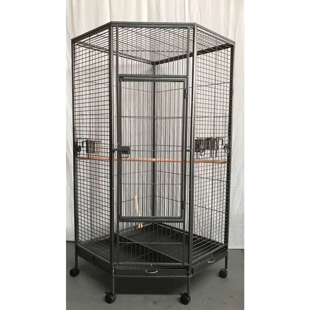 YES4PETS 162cm Large Corner Bird Cage Pet Parrot Aviary Perch Castor Wheel - Pet Care > Bird > Bird Cages & Stands
