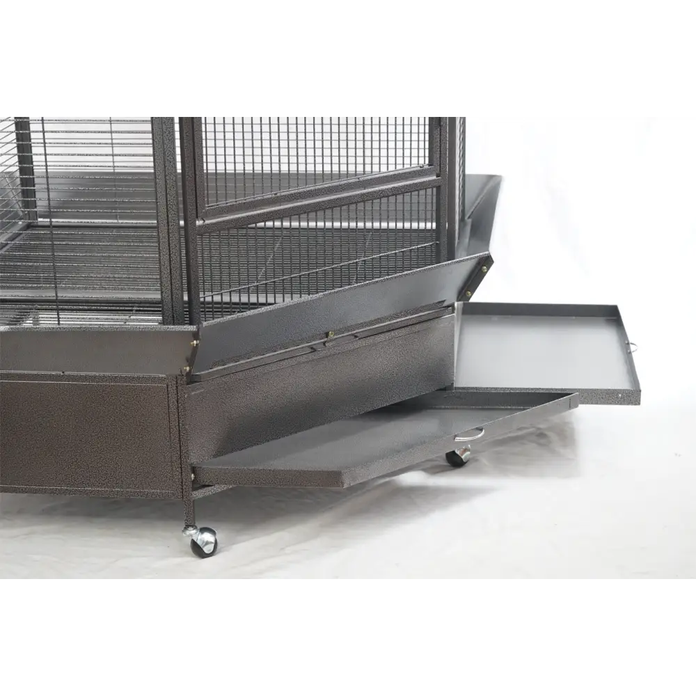 YES4PETS 185cm XXL Corner Bird Cage Pet Parrot Aviary Perch Castor Wheel - Pet Care > Bird > Bird Cages & Stands