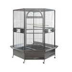 YES4PETS 185cm XXL Corner Bird Cage Pet Parrot Aviary Perch Castor Wheel - Pet Care > Bird > Bird Cages & Stands