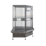 YES4PETS 185cm XXL Corner Bird Cage Pet Parrot Aviary Perch Castor Wheel - Pet Care > Bird > Bird Cages & Stands