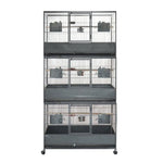 YES4PETS 187cm XL Triple Stackers Breeding Bird Parrot Cage Cockatoos Aviary - Pet Care > Bird > Bird Cages & Stands