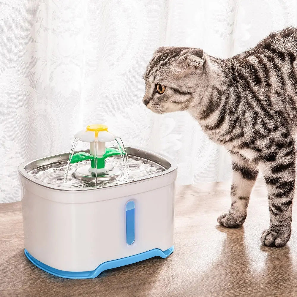 YES4PETS 2.5L Automatic Electric Pet Water Fountain Dog Cat Water Feeder Bowl Dispenser - Pet Care > Dog Supplies > Dog