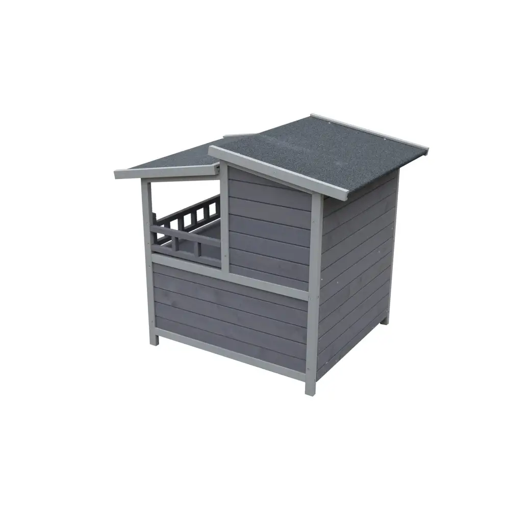 YES4PETS 2 Story Cat Shelter Condo with Escape Door Rainproof Kitty House - Pet Care > Cat Supplies > Cat Furniture