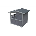 YES4PETS 2 Story Cat Shelter Condo with Escape Door Rainproof Kitty House - Pet Care > Cat Supplies > Cat Furniture