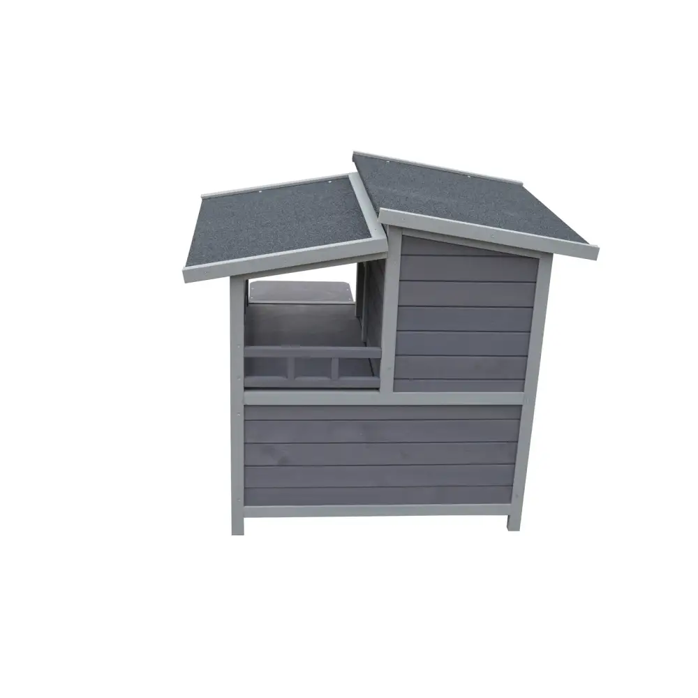 YES4PETS 2 Story Cat Shelter Condo with Escape Door Rainproof Kitty House - Pet Care > Cat Supplies > Cat Furniture