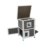 YES4PETS 2 Story Cat Shelter Condo with Escape Door Rainproof Kitty House - Pet Care > Cat Supplies > Cat Furniture