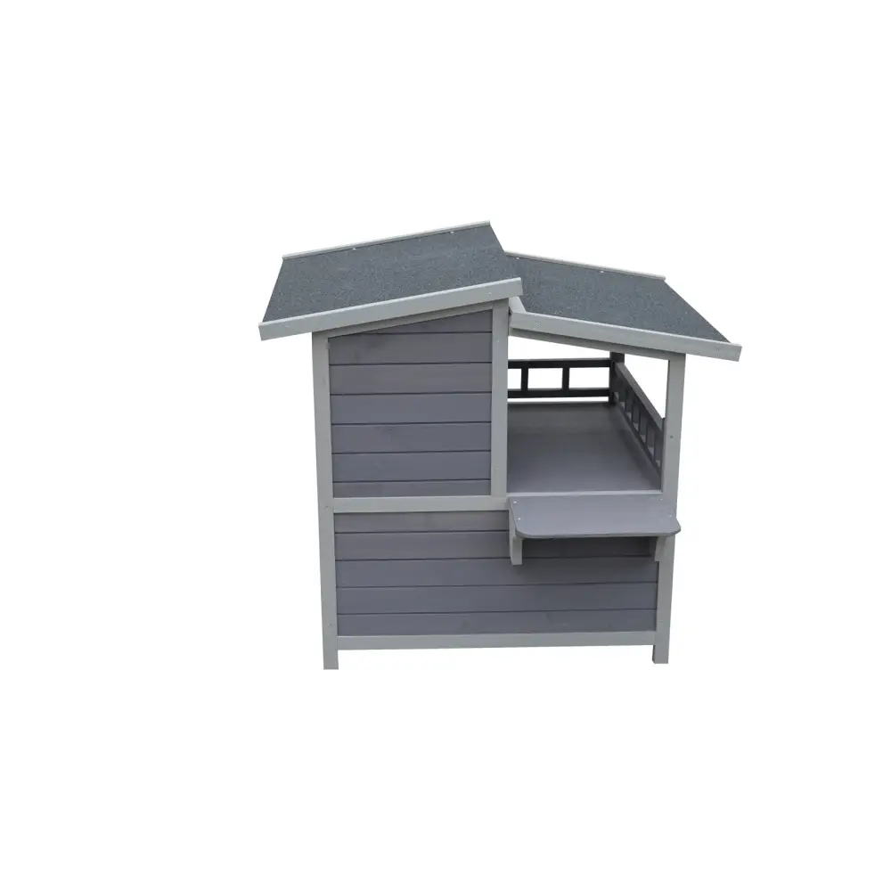 YES4PETS 2 Story Cat Shelter Condo with Escape Door Rainproof Kitty House - Pet Care > Cat Supplies > Cat Furniture