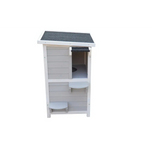 YES4PETS 2 Story Cat Shelter Condo with Escape Door Rainproof Kitty House - Pet Care > Cat Supplies > Cat Furniture