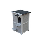 YES4PETS 2 Story Cat Shelter Condo with Escape Door Rainproof Kitty House - Pet Care > Cat Supplies > Cat Furniture