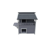 YES4PETS 2 Story Cat Shelter Condo with Escape Door Rainproof Kitty House - Pet Care > Cat Supplies > Cat Furniture