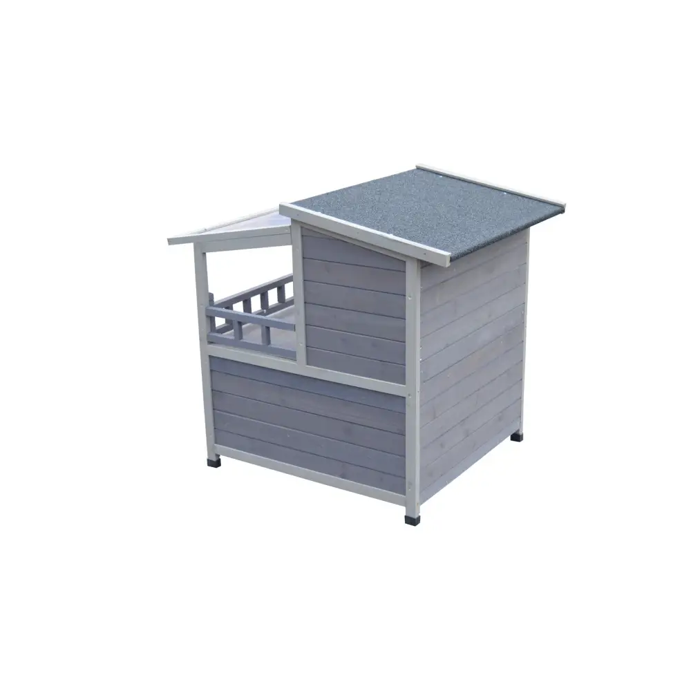 YES4PETS 2 Story Outdoor Cat Shelter Condo with Escape Door Rainproof Kitty House - Pet Care > Cat Supplies > Cat