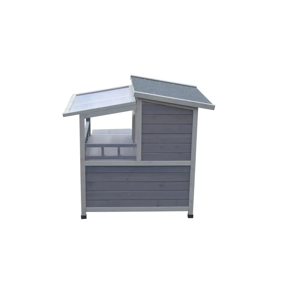 YES4PETS 2 Story Outdoor Cat Shelter Condo with Escape Door Rainproof Kitty House - Pet Care > Cat Supplies > Cat