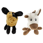 YES4PETS 2 x Dog Puppy Play Animal Toy Plush Toy 16cm - Pet Care > Toys > Dog Toys