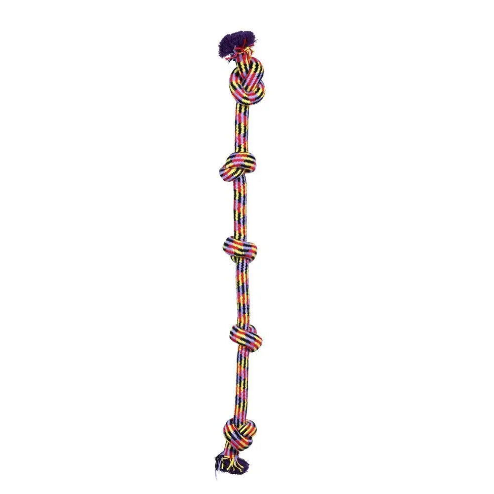 YES4PETS 2 x Dog Toy Tug-of-War Knotted Cotton Rope Pet Toy 105cm Long Chew Rope Play Dental - Pet Care > Toys > Dog