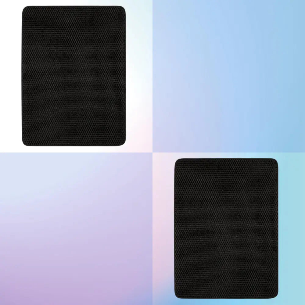 YES4PETS 2 X Double Layer Cat Litter Tray Trap Mat Catch Cat Litter House Box Pad Toilet Mat - Pet Care > Cat Supplies